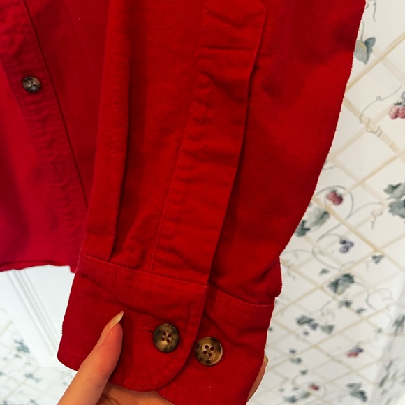 CLEARANCE Men’s Large Red Cabela’s Chamois Button Down Shirt - Picture 9 of 9